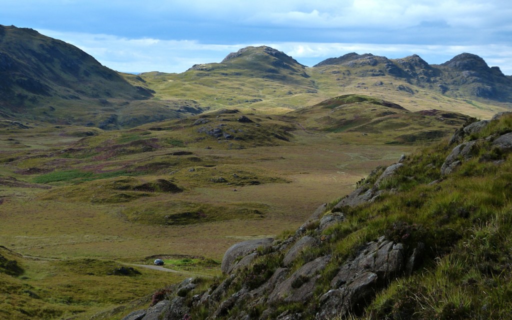 View of the battlefield from the summit of Creag an Airgid